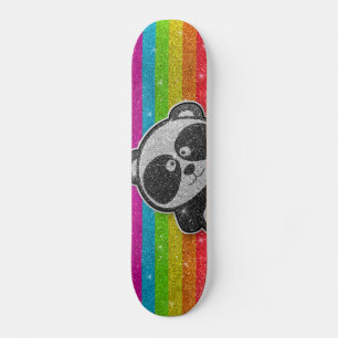 Skate Rainbow Brilho Brilhante Preto Panda Brilhante