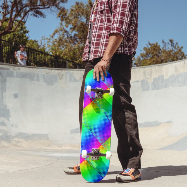 Skate Rainbow Checker por Kenneth Yoncich (Ao ar livre 2)