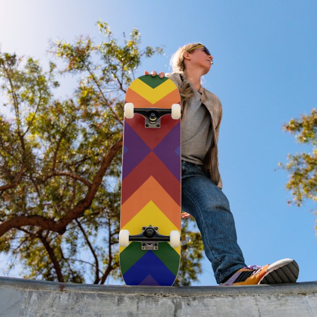 Skate Rainbow Chevrons (Ao ar livre 1)