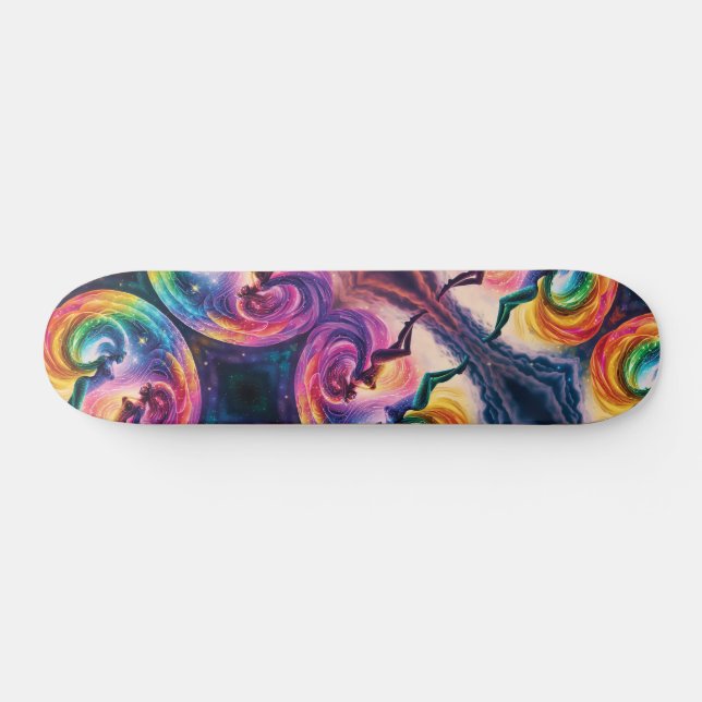 Skate Rainbow Heavy Cosmic Galaxine Feminina Energy Sk8r (Horz)