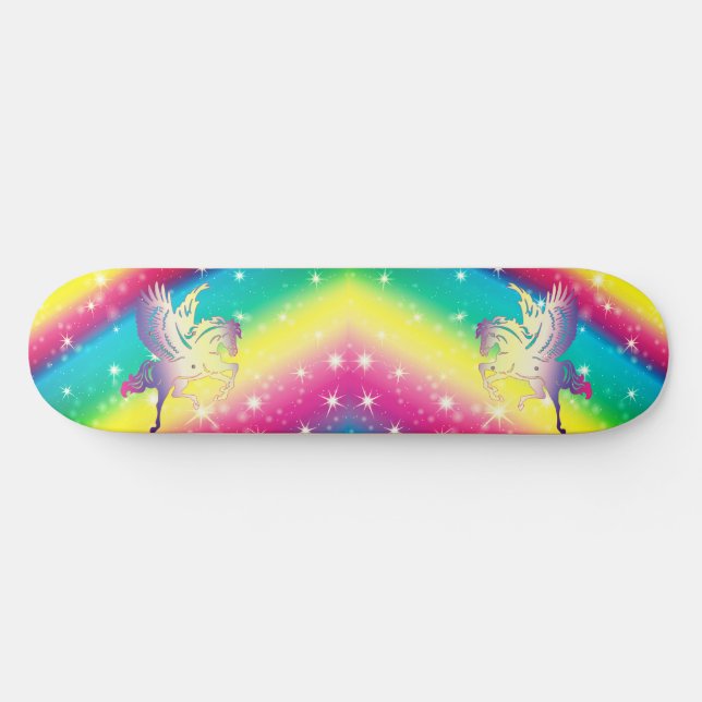 Skate Rainbow Ombre Unicorn (Horz)