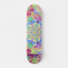 Skate Rainbow Song Mandala 