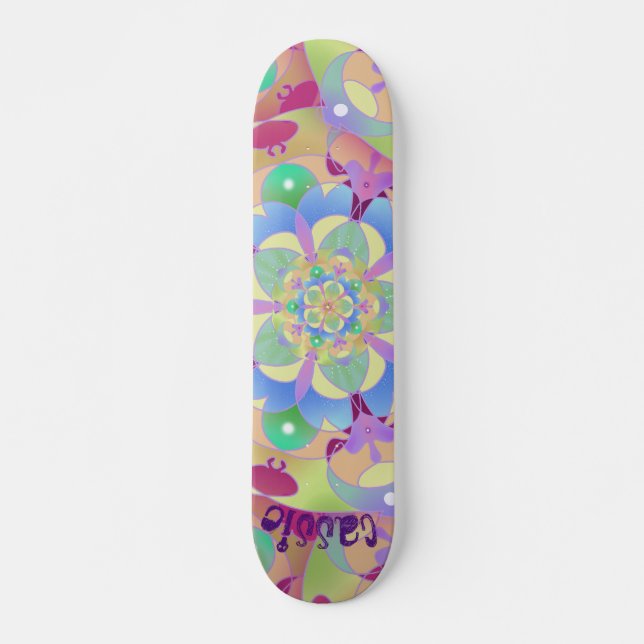 Skate Rainbow Song Mandala  (Frente)