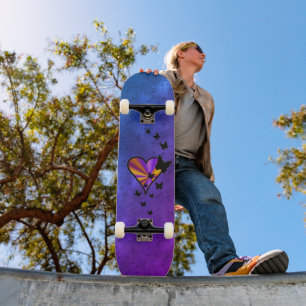 Skate Rainbowheart e Borboleta
