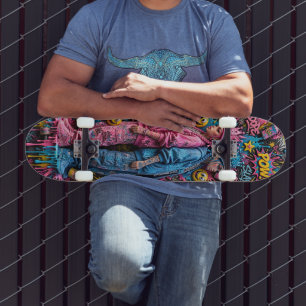 Skate Rainhas Rosa vs Azul - Dupla Garota Costas com Cos