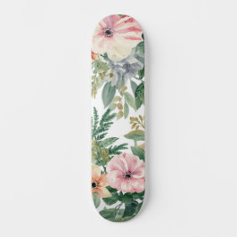 Skate Ramalhete Botânico Aquarela Folhas de Eucalipto