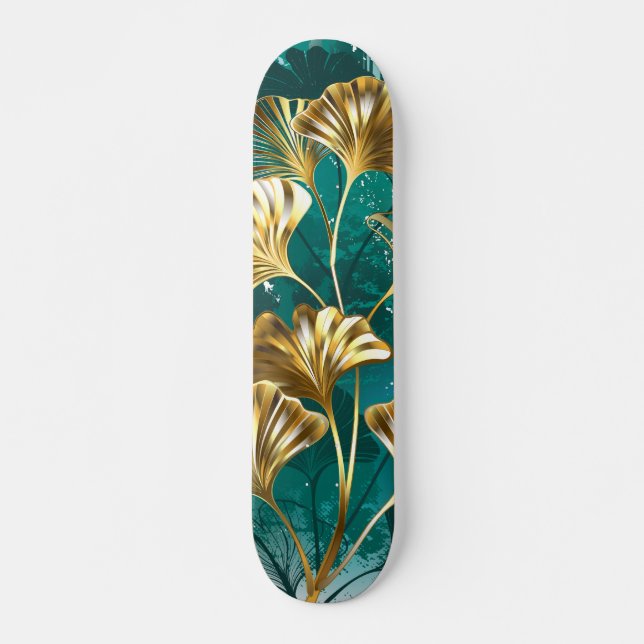 Skate Ramificação com Ouro deixa Ginko Biloba (Frente)