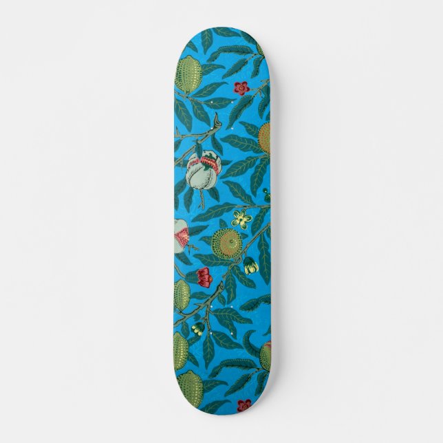 Skate Ramos com romãs por William Morris (Frente)