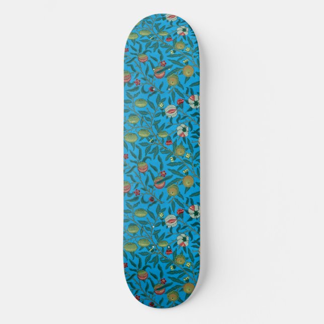 Skate Ramos com romãs por William Morris (Frente)