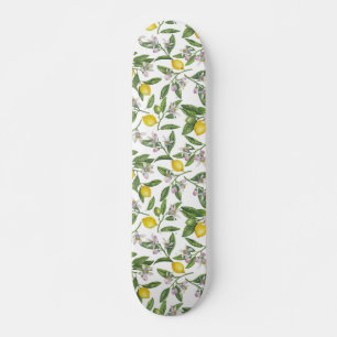 Skate Ramos de limão com flores e frutas
