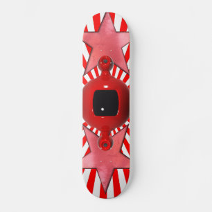 skate rápido vermelho