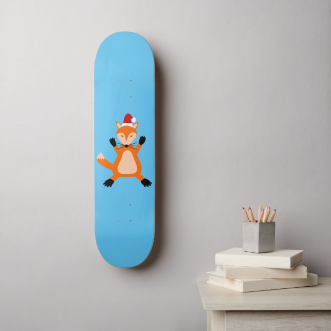 Skate Raposa de Natal giro (Arte de parede)