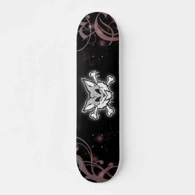 Skate raposa e crossbones (Frente)
