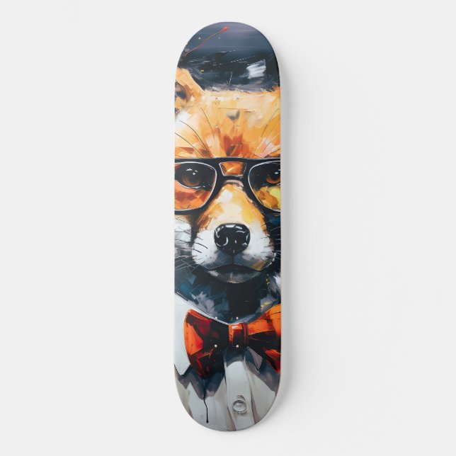 Skate Raposa Mínima de Abstrato (Frente)