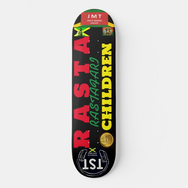 Skate RASTA CRIANÇAS JMT JAMAICA 1/4 pol. (Frente)