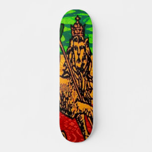 Skate Rasta Leão de Judah Flag