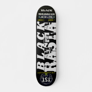 skate RASTA PRETO, deck de 7 ¾"