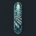 Skate "Raygun Gothic Advanced Science Lab Deck"<br><div class="desc">O "Raygun Gothic Advanced Science Lab Deck" é um gráfico de skate que captura a essência da exploração científica no estilo Raygun Gothic. A design apresenta um laboratório de ciência de ponta cheio de equipamentos avançados, estações de pesquisa e tecnologias futuristas. O laboratório se movimenta com cientistas e pesquisadores, envolvidos...</div>