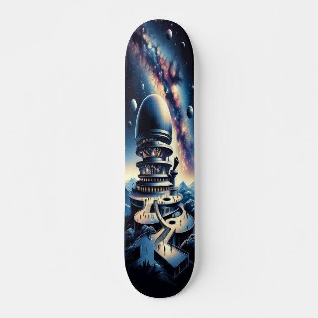 Skate "Raygun Gothic Space Observatory Deck" (Frente)