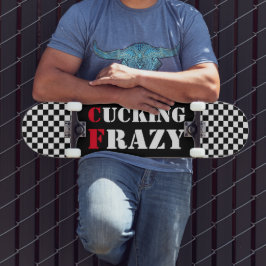 Skate Recortando prancheta branca e preta