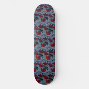 Skate Red Daisies
