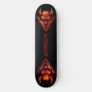 skate Red Devil Head com Cavalos