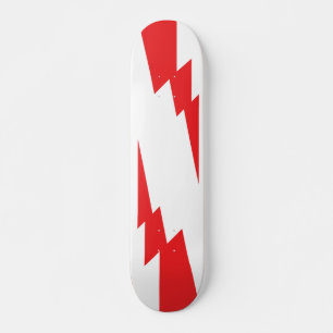 Skate Red Flash Lightning Bolt