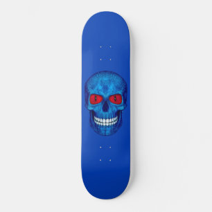 Skate Red White Blue USA Zombie Skull Skull