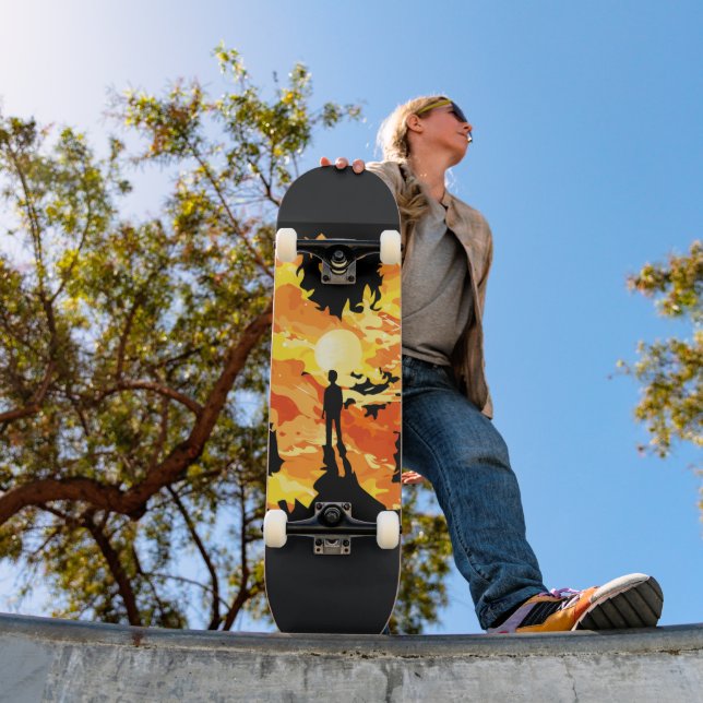 Skate Redemoinho abstrato (Ao ar livre 1)