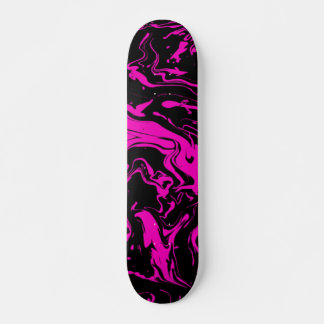 Skate Redemoinhos abstratos rosa quente preto