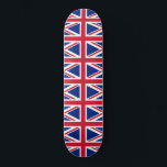 Skate Reino Unido (bandeira britânica) (bandeira da Uniã<br><div class="desc">Esta design apresenta a bandeira nacional do Reino Unido, também conhecida como bandeira da União. A bandeira é também conhecida como a bandeira da União Real no Canadá. Ela remonta ao início do século XVII, quando James I herdou os trones ingleses e irlandeses, o que lhe permitiu unir Inglaterra, Irlanda...</div>