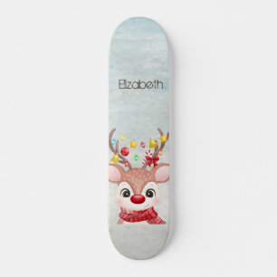 Skate Rena de Natal Adorável