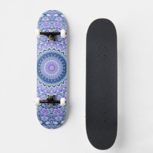 Skate Retro Groovy Boho Trippy Hippie Jewel-Tone Mandala