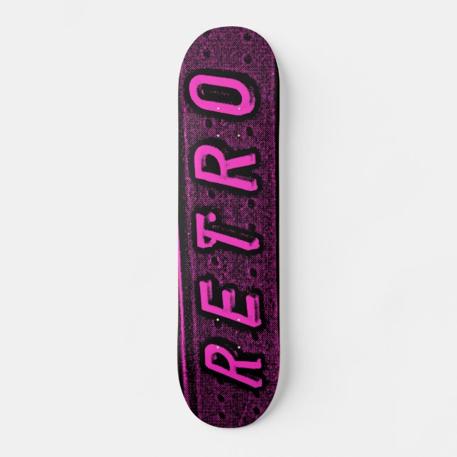 Skate Retro - Magenta e Preto (Frente)