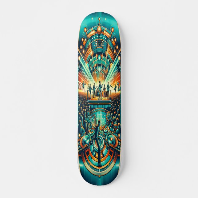 Skate "Retro Rhythms Festival Deck" (Frente)