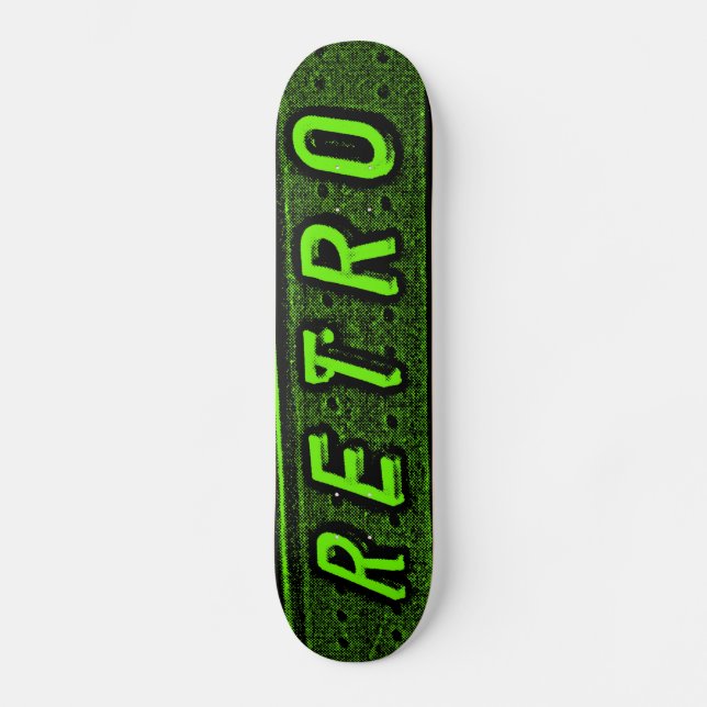 Skate Retroativo - Verde e Preto (Frente)