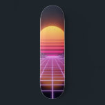 Skate Retrowave Landscape<br><div class="desc">Shred the streets with this synthwave mountain grid skateboard deck. Featuring a classic retro sun setting over a stylized geometric landscape. This design perfectly blends 80s nostalgia with a modern, sharp aesthetic. Whether you're hitting the local skatepark or looking for the perfect piece of wall art for your bedroom, this...</div>