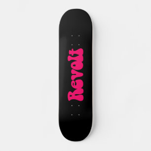 Skate Revolta - Vermelho Neon a Preto