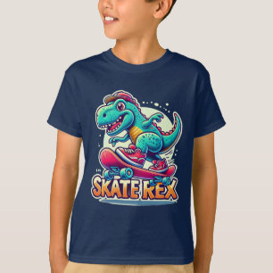 Skate Rex - Camisa do Dinossauro Legal