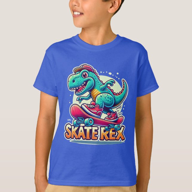 Skate Rex - Camisa do Dinossauro Legal (Frente)