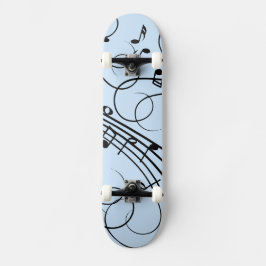 Skate Rico Music Notes Blue