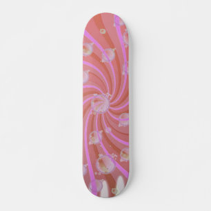 Skate Rochedos vermelhos e bolhas