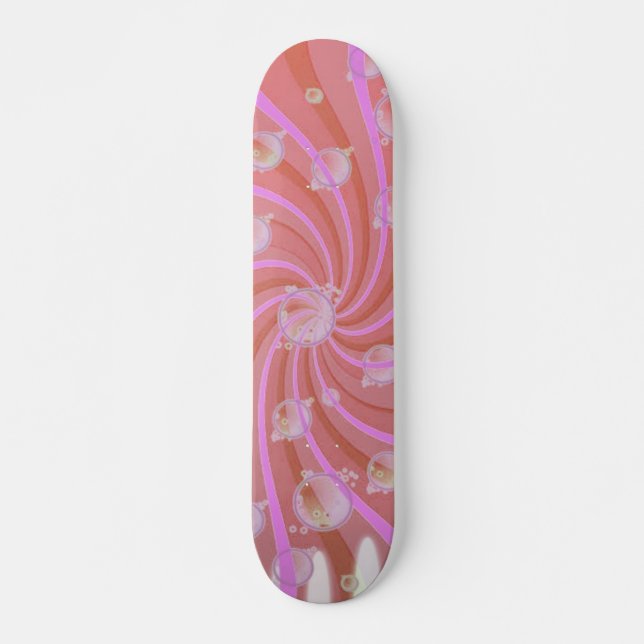 Skate Rochedos vermelhos e bolhas (Frente)