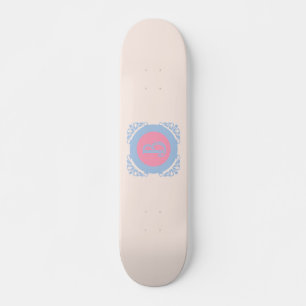Skate Rosa e azul personalizados 