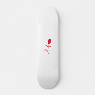 Skate Rosa Madder, Lava Vermelho, Design floral