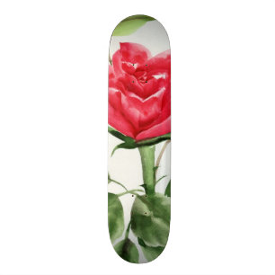 Skate Rosa vermelha