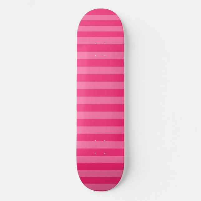 Skate Rosas claro e tiras rosadas a quente (Frente)
