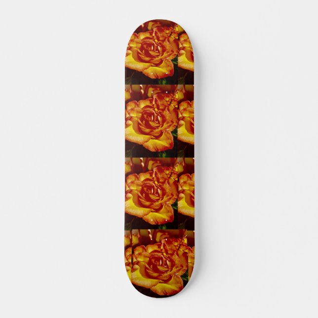 Skate Rosas de laranja, 7, 3/4" (Frente)