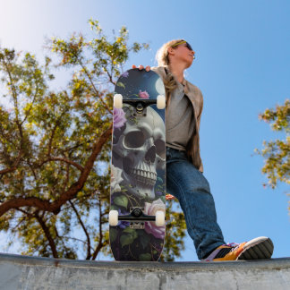 Skate Rosas enluaradas Caveira