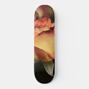 Skate Rosas laranja, vermelha e amarela